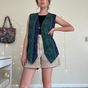 Super funky vintage reversible vest